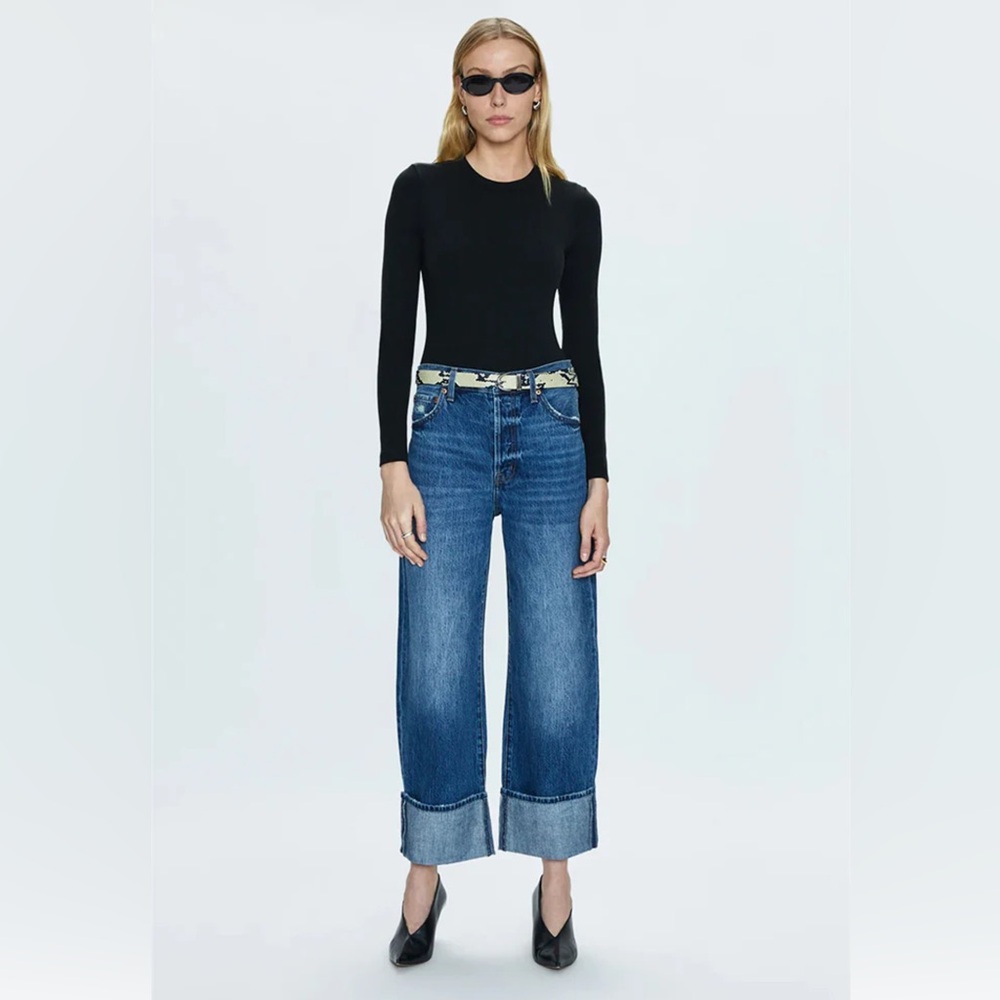 Pistola - Ryder High Rise Cuffed Straight Pant - Fulton